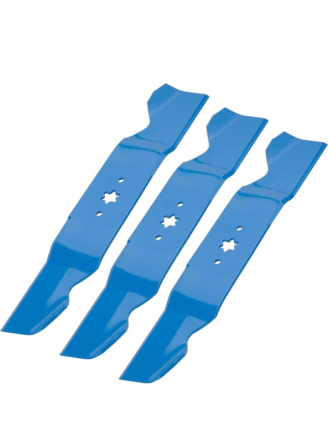 ILONPA Mulching Blade Set for 54 Inch Cut MTD Cub Cadet Troy-Bilt Mowers, durable blue blades”