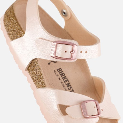 Birkenstock Rio Sandals Pink Synthetic Size 10K Kids New