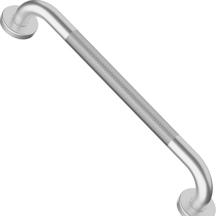 “iMomwee Satin Brushed Nickel Shower Grab Bar, 20 inch, anti-slip grip, wall mount bathroom safety balance handrail”