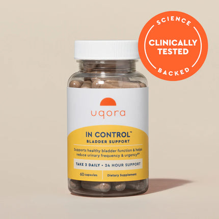 Uqora In Control Bladder Support - Daily Bladder Care & Support for Urinary Comfort 60 Caps