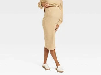 Isabel Maternity Ribbed Skirt, New with Tags, Size M