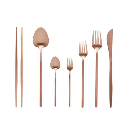 Jewel Flatware Set - Rose Gold - Tea + Linen