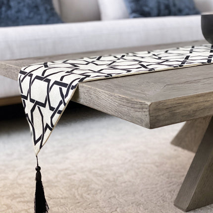 Khatam Table Runner - Tea + Linen
