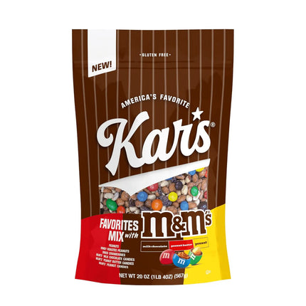 Kar's Assorted Favorites Mix with M&M's -Loaded with M&M’s Milk Chocolate Candies & Peanuts 20 oz - Exp. 02/27/2027