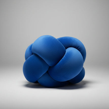 Room Essentials Plush Toss Knot Pillow Blue