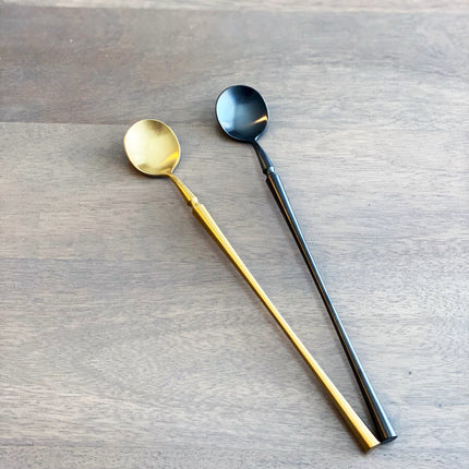 Laurel Cocktail Stirring Spoons - Set of 4 - Tea + Linen