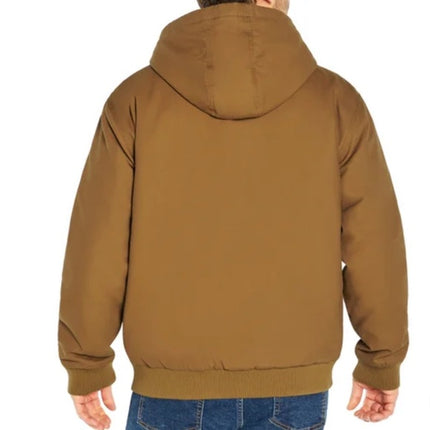 Woolrich Men's Canvas Hooded Jacket Camel New Size XL and 2XL