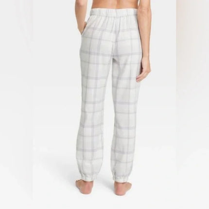 Women's Flannel Jogger Pants - Stars Above™, Plaid, Elastic Waist, Pockets, Drawstring, New, Size XL, XXL