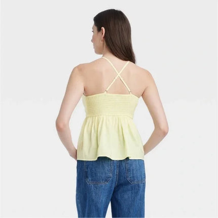 Women's Cami Tank Top - Universal Thread, New - Yellow, Size XL