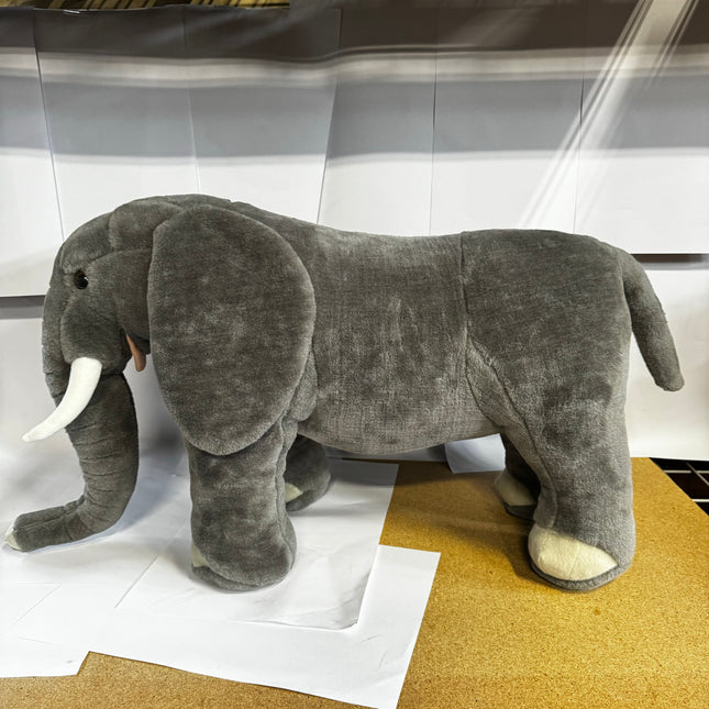 Melissa & Doug Giant Elephant, lifelike stuffed animal, over 3 feet long, plush toy
