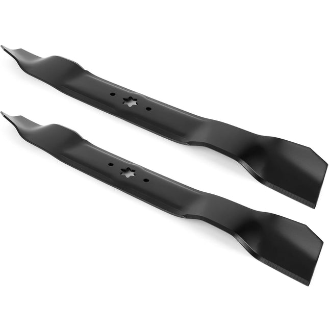 Text: “Mulching blades for Cub Cadet 42 inch deck, 2 pack, new”