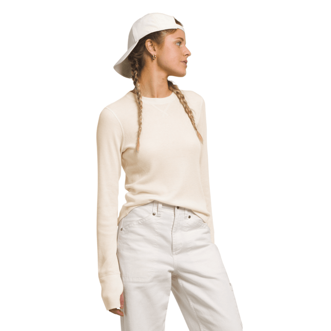 THE NORTH FACE Women’s Long Sleeve Waffle Crew Top, neutral color, new with tags”