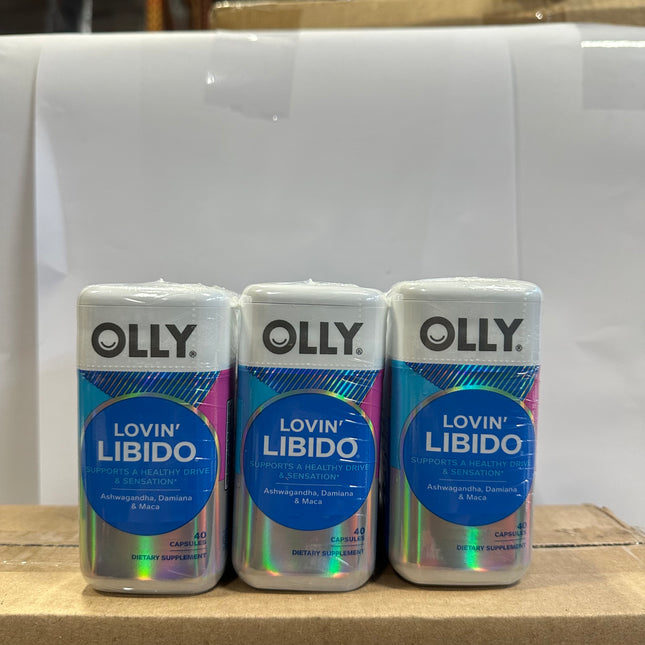 OLLY Lovin’ Libido 40 Capsules (3-Pack) Exp:06/25