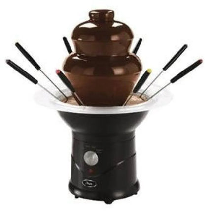 Oster Chocolate Fountain, 3-tier with fondue forks, new open box condition, perfect for parties”