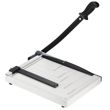  PATIKIL 12-inch Paper Cutter, precision paper trimmer for cardstock, metal base, adjustable guide, office paper slicer”