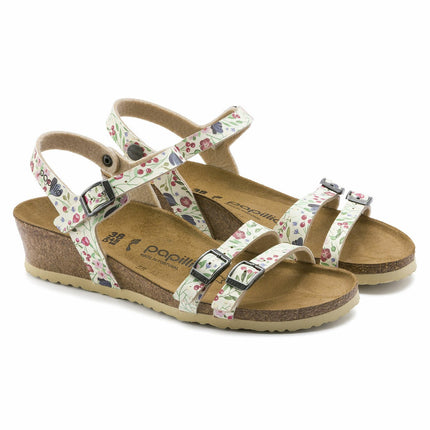 Birkenstock Women’s Lana Sandals Meadow Flowers Beige Size 10 New Without Box
