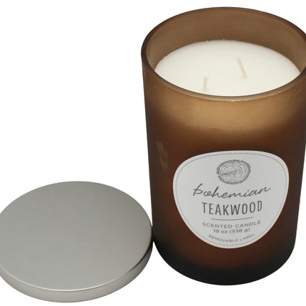 Chesapeake Bay Jar Scented Candle – Bohemian Teakwood – 2-Wick (19 oz)