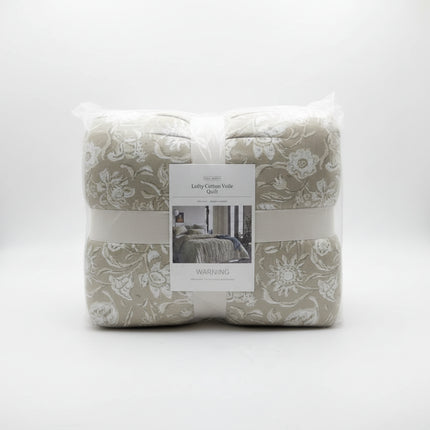 Threshold Full/Queen Size Quilt Lofty Cotton Voile Floral