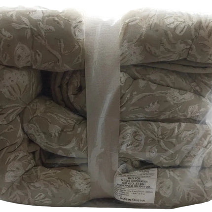 Threshold Full/Queen Size Quilt Lofty Cotton Voile Floral