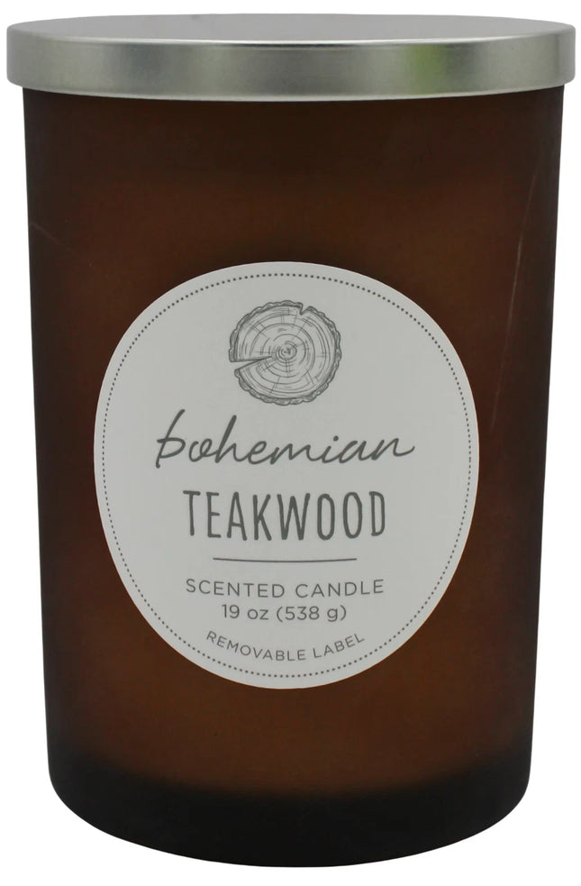 Chesapeake Bay Jar Scented Candle – Bohemian Teakwood – 2-Wick (19 oz)