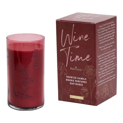 Partylite Rose All Day Wine Time Jar Candle, 19.25 oz - Life is a Carberet