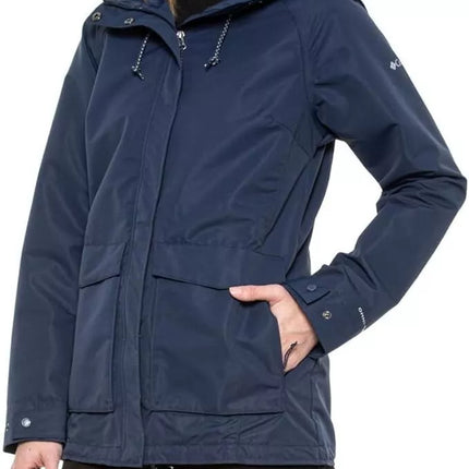 Women's Crystal City Omni-Tech Jacket - Columbia, New  - Navy Blue, Size M