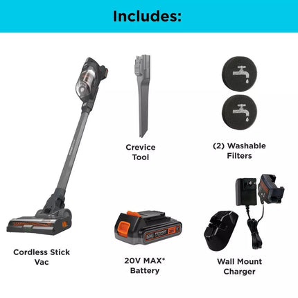 Black+Decker Powerseries+ 20V Max Cordless Stick Vacuum | 5575 (Used)