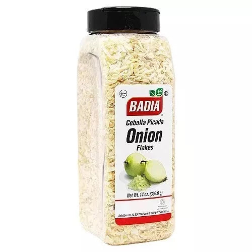 Badia Onion Flakes Spice - 14oz, Exp. 01/2029, New