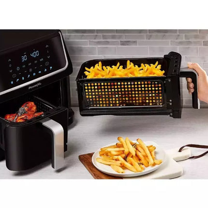 PowerXL Vortex Dual Basket Air Fryer 10QT DUAF-10 - Black (New)