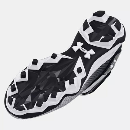 Under Armour UA5085-10 Men's Football Shoes – Black/White – Size 10 – New