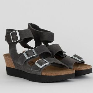 Papillio by Birkenstock Suede Sandals Black Size M8/W10 New without Box