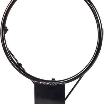 Sawoolives 12-inch basketball rim replacement, durable outdoor hoop, easy installation with all accessories, black”