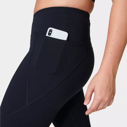 Sweaty Betty Women's Power 7/8 Workout Leggings, Black, New with Minor Imperfection, Size 8
