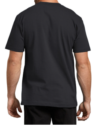 Dickies Short Sleeve Heavyweight T-Shirt, Black, New, Size XL