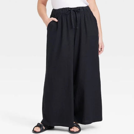 Women's High-Rise Wide Leg Pull-On Pants - Ava & Viv™, New, Size 2XL