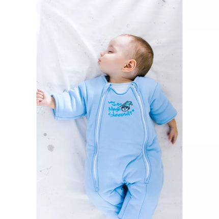 Baby Merlin's Magic Sleepsuit Swaddle Wrap Transition Product, Blue, New- 6-9M