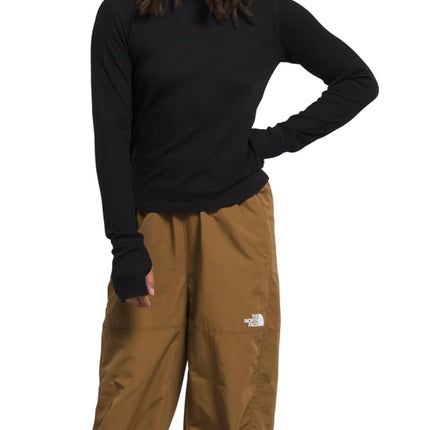 THE NORTH FACE Women’s Sunpeak Waffle Long Sleeve in TNF Black, new with tag, perfect for layering and outdoor activities.”