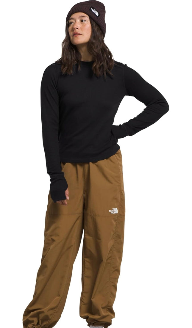 THE NORTH FACE Women’s Sunpeak Waffle Long Sleeve in TNF Black, new with tag, perfect for layering and outdoor activities.”