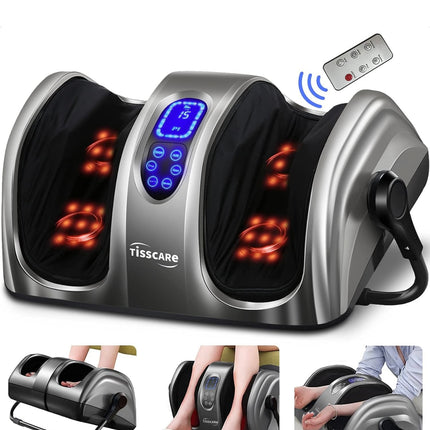  TISSCARE Shiatsu Foot Massager with Heat, Deep Kneading, Rolling Massage, Pain Relief for Neuropathy, Plantar Fasciitis”
