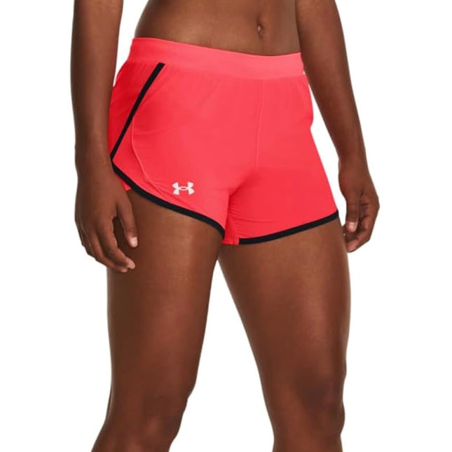 Under Armour Women’s running shorts, new, size XS, bright red with black trim.
