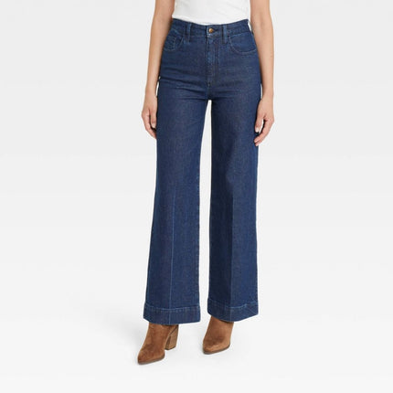 Universal Thread Women’s Dark Wash High-Rise Wide-Leg Jeans, New with Tags, Size 2L
