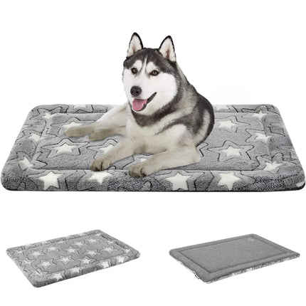 EMPSIGN Dog Bed Mat, Reversible Crate Pad (Cool & Warm), Machine Washable - Large, Grey, Used Maybe Once