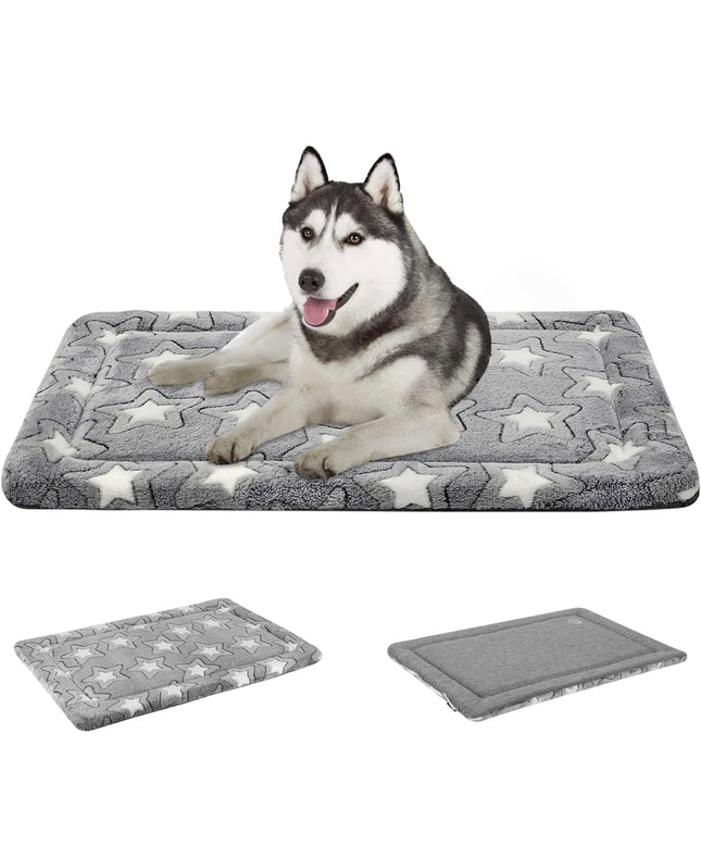 EMPSIGN Dog Bed Mat, Reversible Crate Pad (Cool & Warm), Machine Washable - Large, Grey, Used Maybe Once
