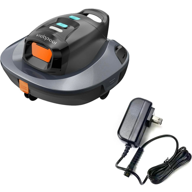 “Vidapool Cordless Robotic Pool Vacuum Cleaner, grey, slightly used, looks new”