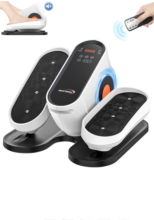 Westionc under desk elliptical machine, electric leg exerciser, LCD display, bidirectional, compact design”