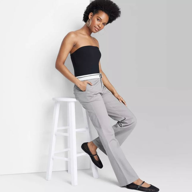 Wild Fable™ Women’s High-Rise Grey Trousers, New with Tags.”