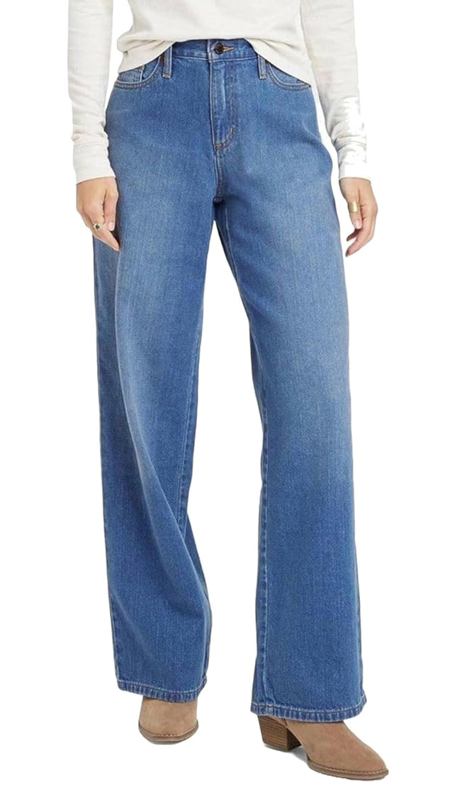 Women’s Universal Thread Wide-Leg Jeans Medium Wash Size 8 Front View