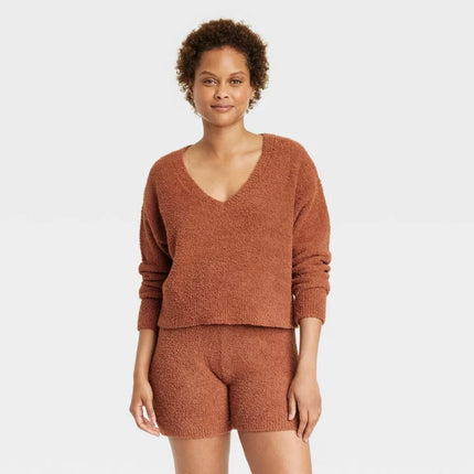 Women’s cozy V-neck sweater by Stars Above™, new with tag