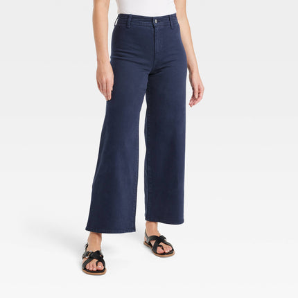 Universal Thread™ Women’s Wide-Leg Ankle Pants - New, Size 8, Navy Blue