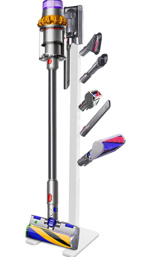 “XIGOO Storage Stand Docking Station Holder for cordless vacuum cleaners, metal organizer rack, new open box”